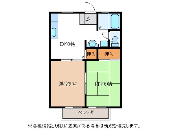 日本ライン今渡駅 徒歩8分 2階の物件間取画像